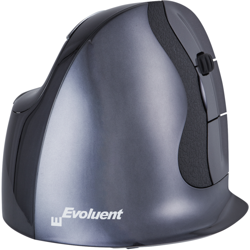 Evoluent VerticalMouse D Maus, schwarz/silber, Large, RH
