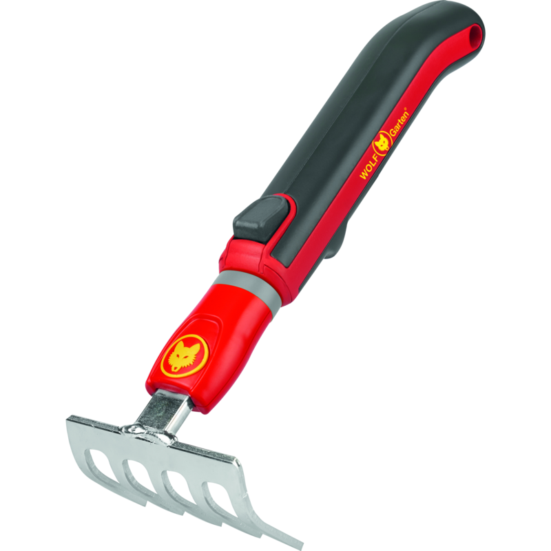 WOLF-Garten Kleinkremmer LJ-M /ZM 015, multi-star Handrechen, rot/gelb, 8cm, mit