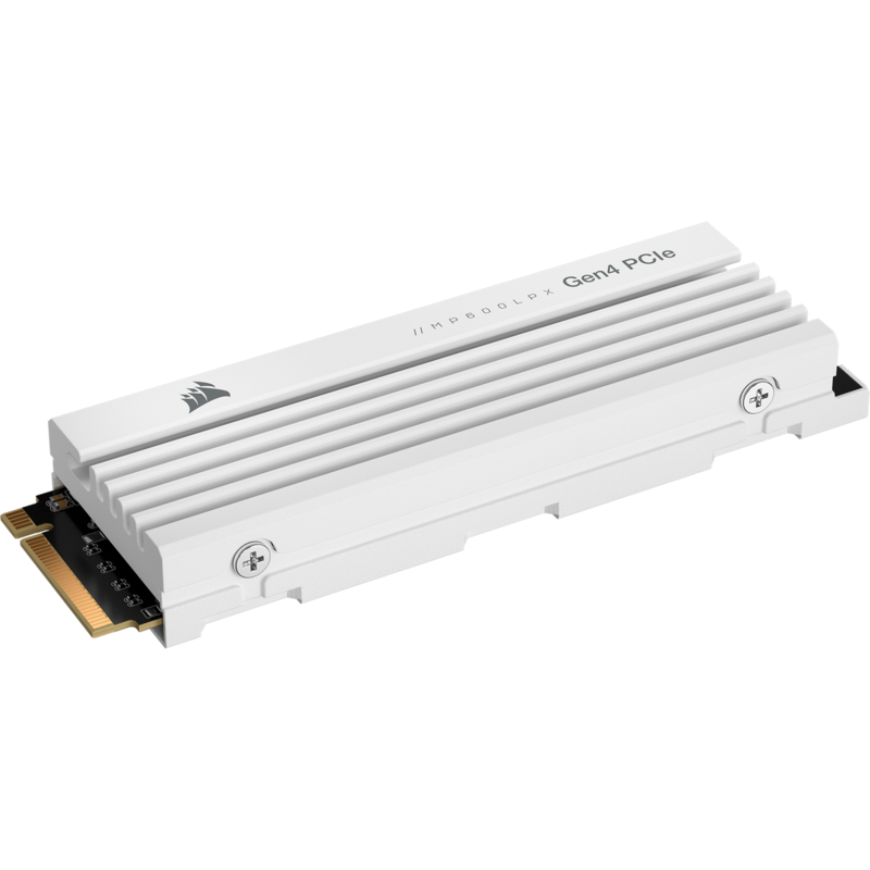 Corsair MP600 PRO LPX 4 TB SSD, weiß, PCIe 4.0 x4, NVMe 1.4, M.2 2280