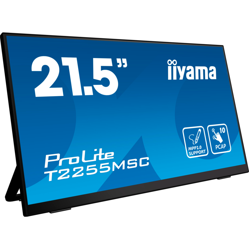 iiyama ProLite T2255MSC-B1 LED-Monitor, schwarz, Full HD, IPS, HDMI, DisplayPort