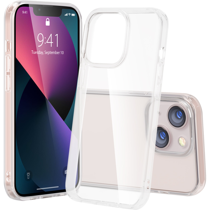 Nevox StyleShell SHOCKFlex Handyhülle, transparent, iPhone 16 Plus