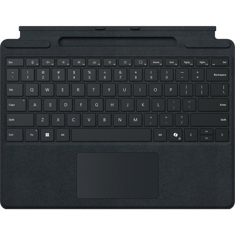 Microsoft Surface Pro Keyboard mit Stiftaufbewahrung Tastatur, schwarz, für, Gebraucht