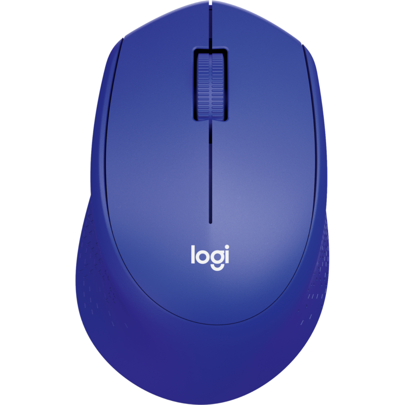 Logitech M330 Silent Plus Maus, blau