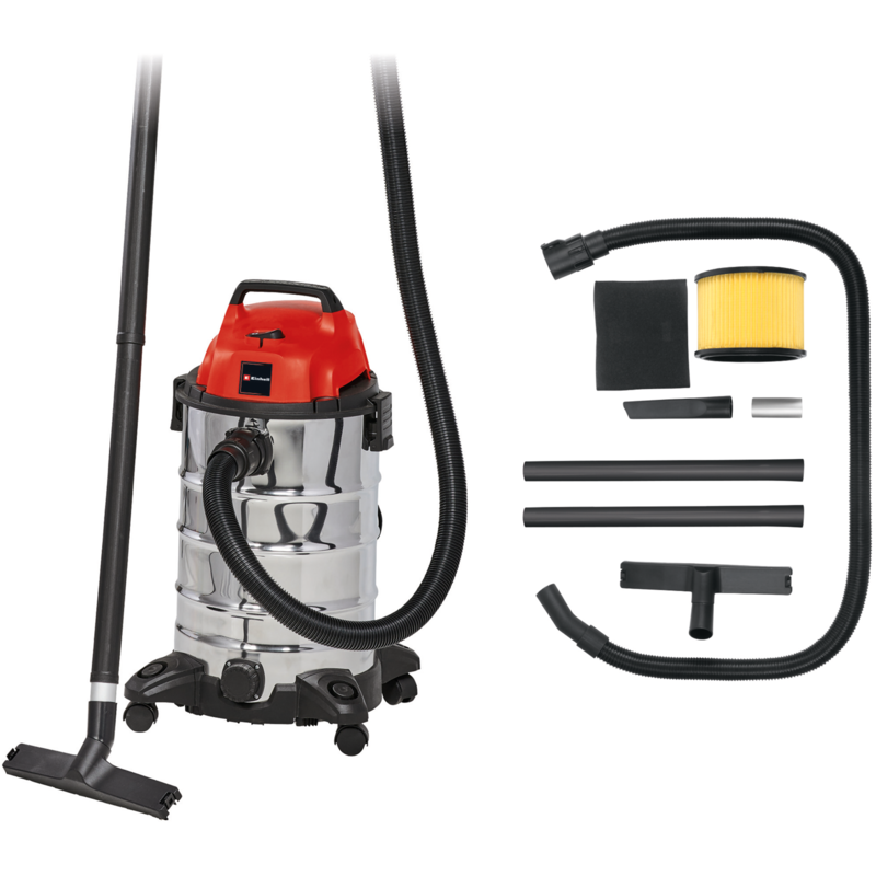 EINHELL TC-VC 1930 S Nass-/Trockensauger, rot/silber