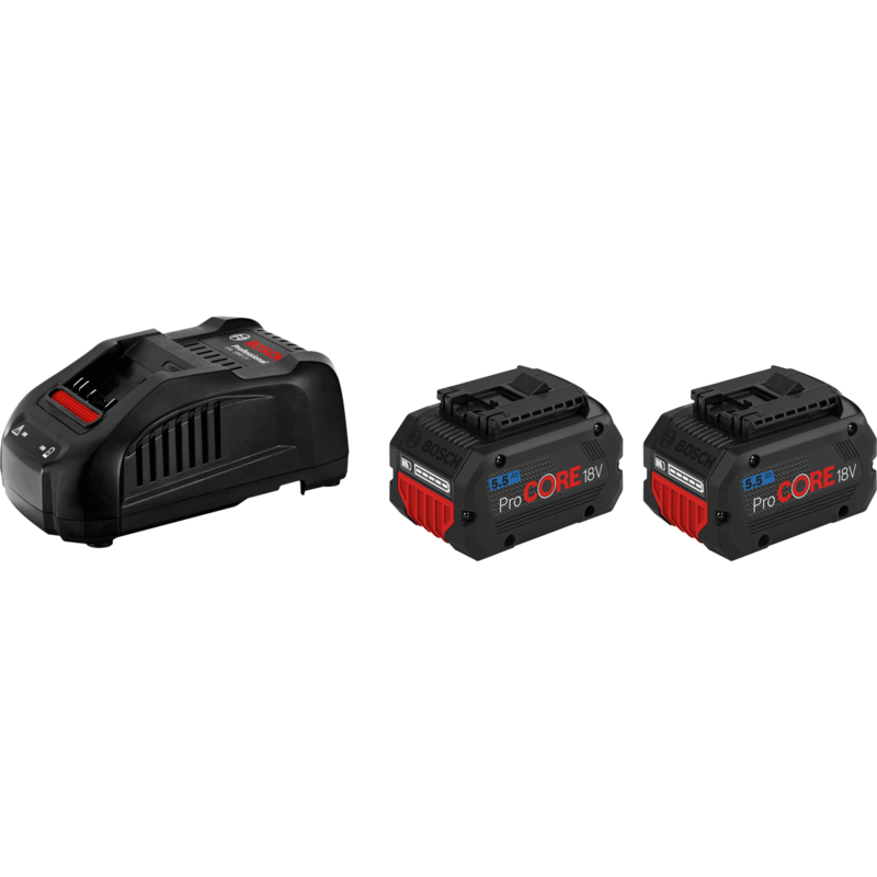 Bosch Professional Starter-Set 18V (2x ProCORE 18V 5.5Ah + GAL 1880 CV