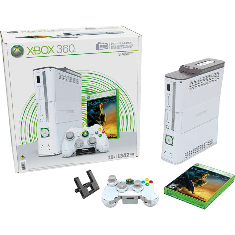 Mattel MEGA Microsoft Xbox 360 Spielset mit Lichtern für Sammler