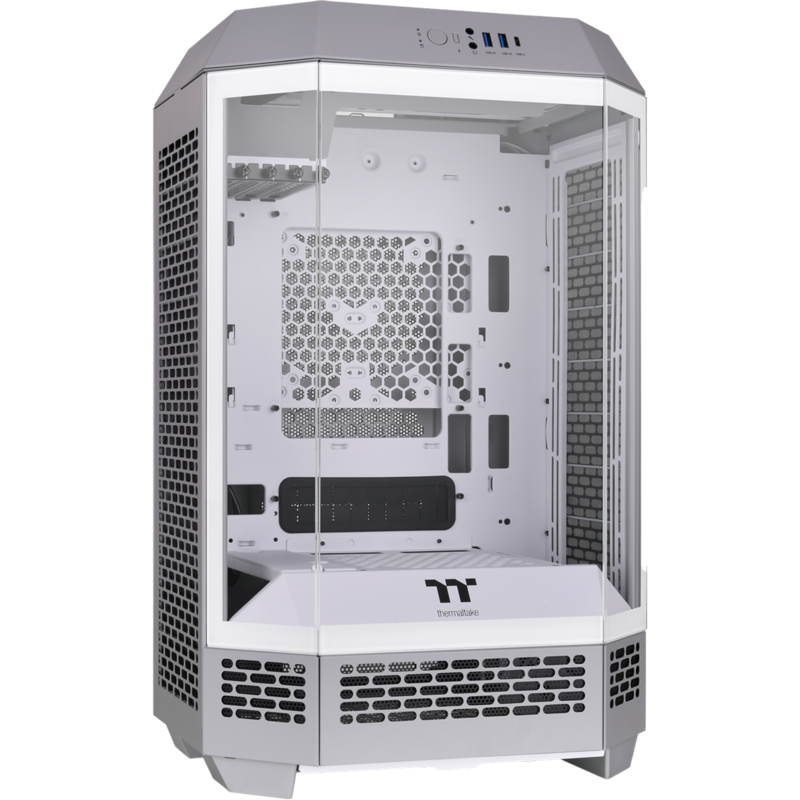 Thermaltake The Tower 300 Tower-Gehäuse, hellgrau, Tempered Glass