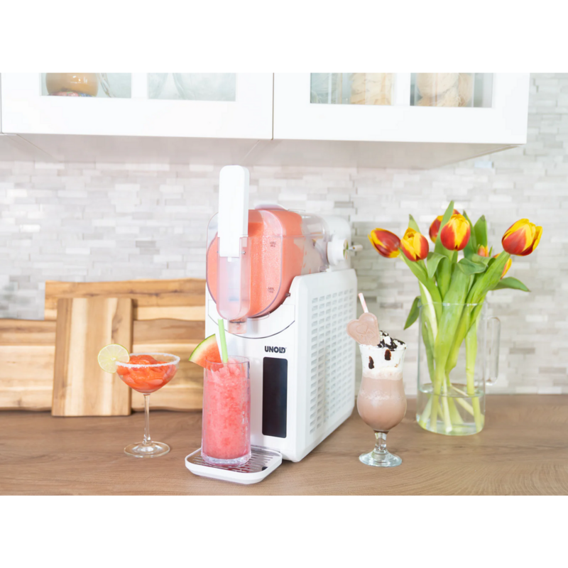 Unold Slush-Eismaschine SUSI, weiß, für 1.500ml Slush, 220 Watt Kompressor