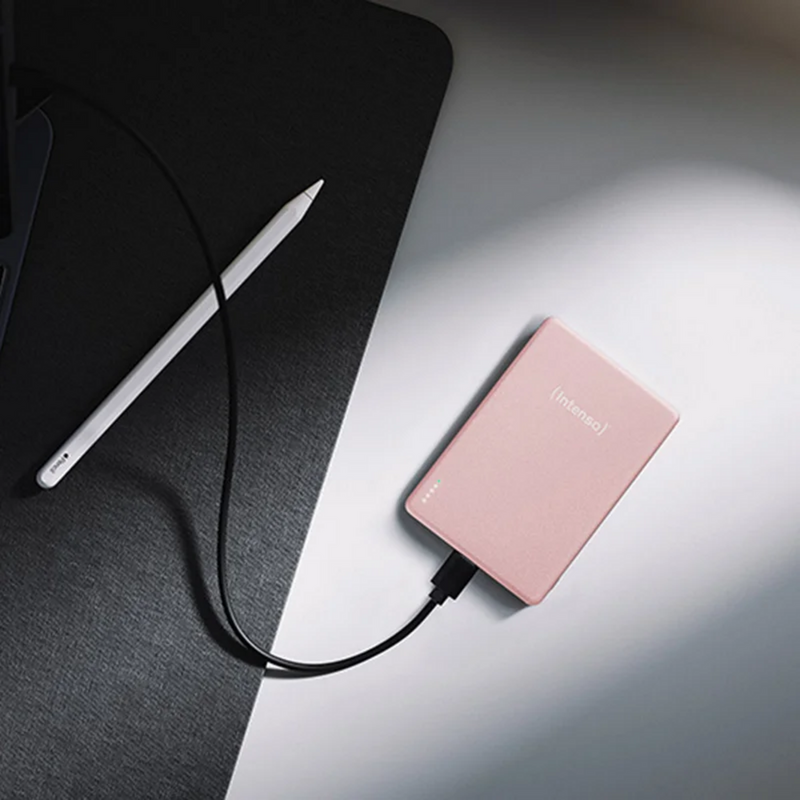 Intenso Magnetic Wireless Powerbank MW10000 Rosé, rosa, 10.000 mAh, MagSafe, PD