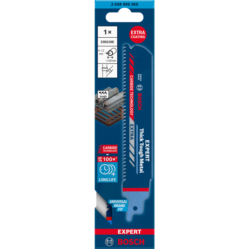 Bosch Professional EXPERT Säbelsägeblatt ‘Thick Tough Metal’ S 955 CHC