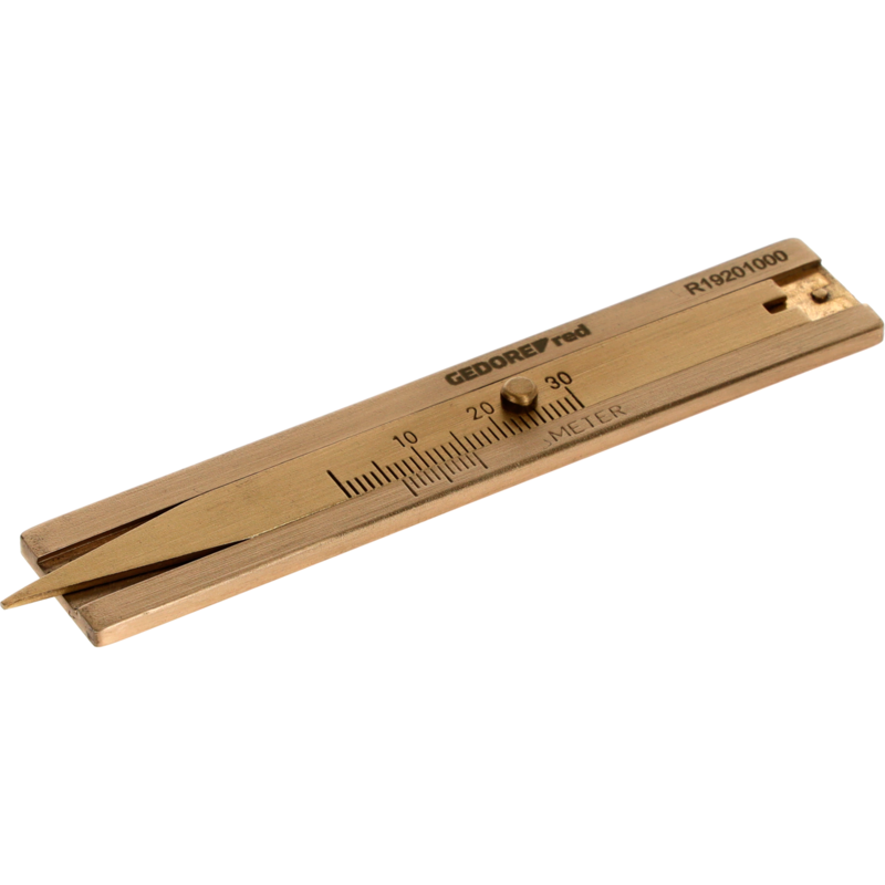 GEDORE red Reifenprofil-Tiefenmesser, Messing Messgerät