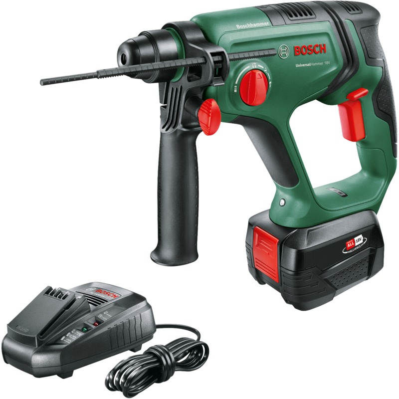 Bosch Heimwerken & Garten Akku-Bohrhammer UniversalHammer 18V, grün/schwarz