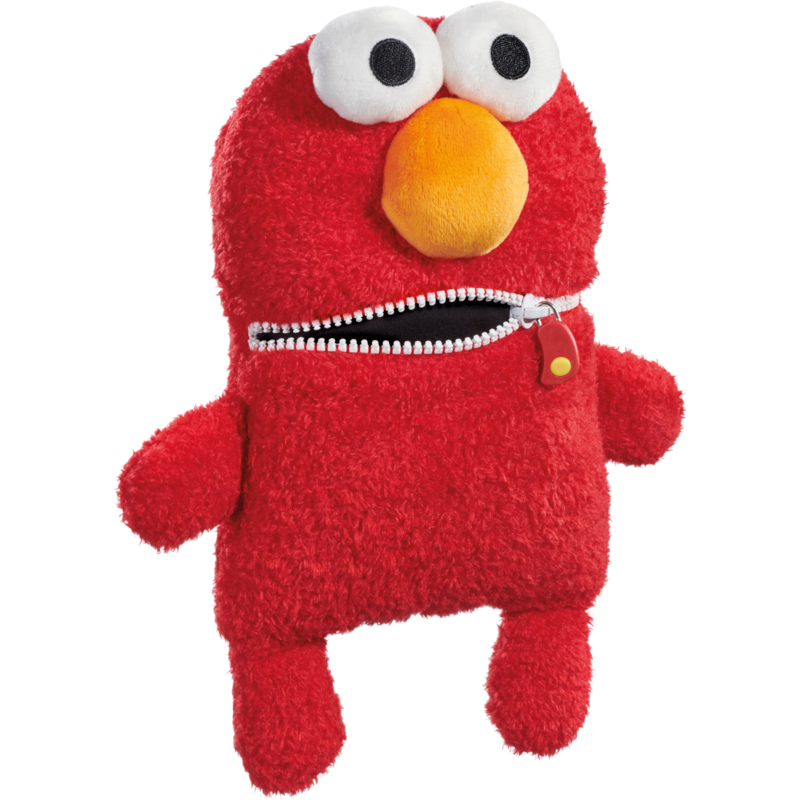 Schmidt Spiele Sorgenfresser Elmo Kuscheltier, rot, Größe: 27.5 cm