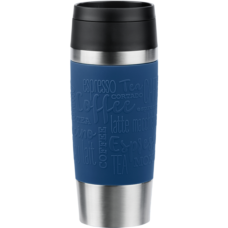 Emsa TRAVEL MUG Classic Thermobecher, dunkelblau/edelstahl, 0,36 Liter