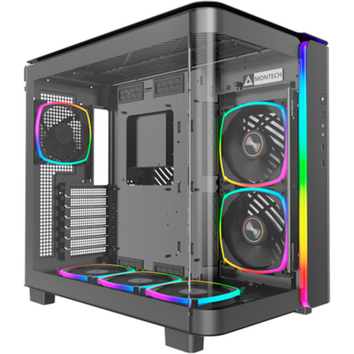 Montech KING 95 PRO Tower-Gehäuse, schwarz, Tempered Glass x 2