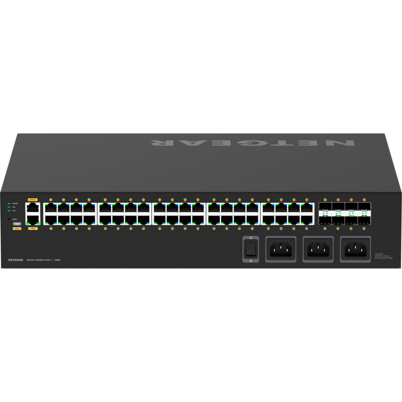 Netgear AV Line M4250-40G8XF-PoE++ Switch, schwarz