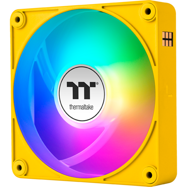 Thermaltake CT140 EX ARGB Sync PC Cooling Fan Bumblebee Gehäuselüfter, gelb