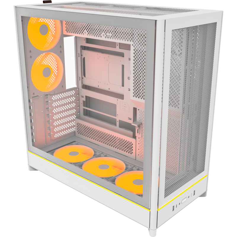 Montech HS01 PRO Tower-Gehäuse, weiß, Tempered Glass