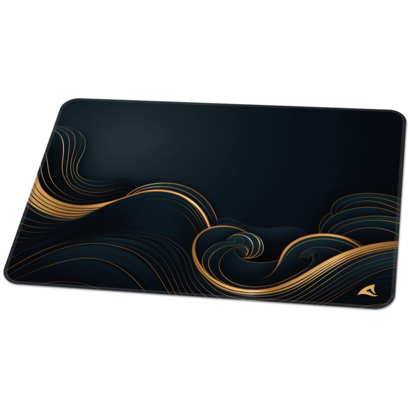 Sharkoon SKILLER SGP35 D2 Gaming-Mauspad, schwarz/gold, Größe L