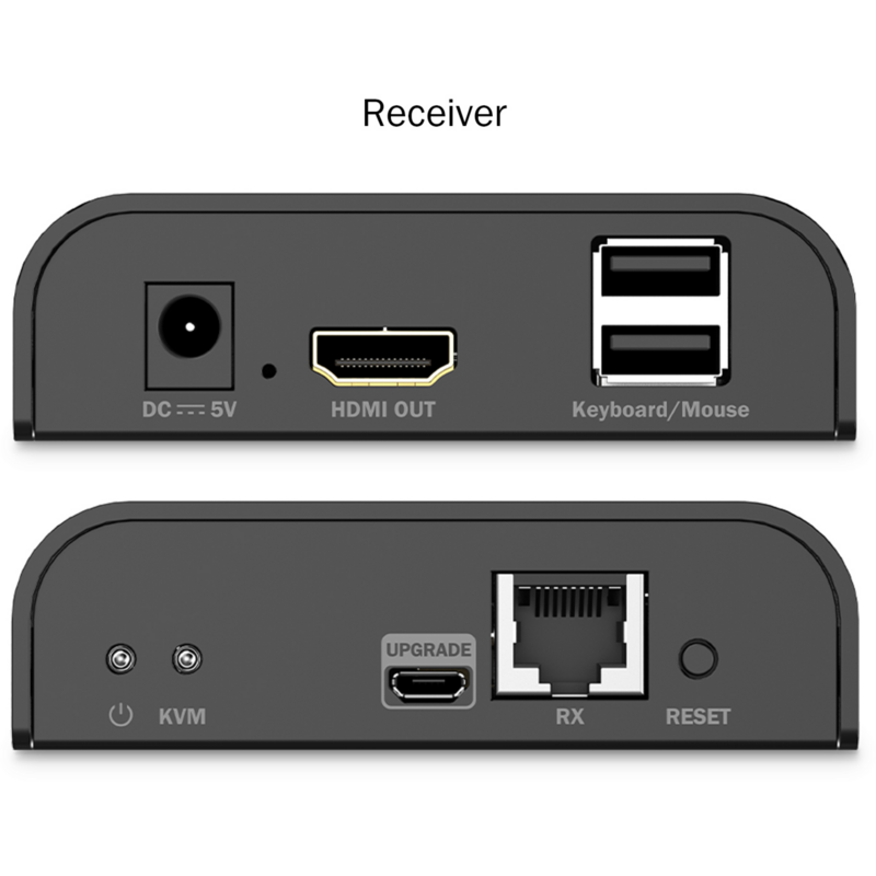 Digitus HDMI KVM IP Extender Set KVM-Switch, schwarz, 4K/60Hz