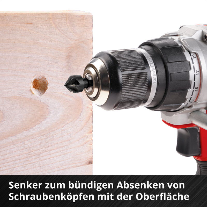 EINHELL Impact-Bit-Set mit Metall- und Universalbohrern in M-CASE, 39-teilig