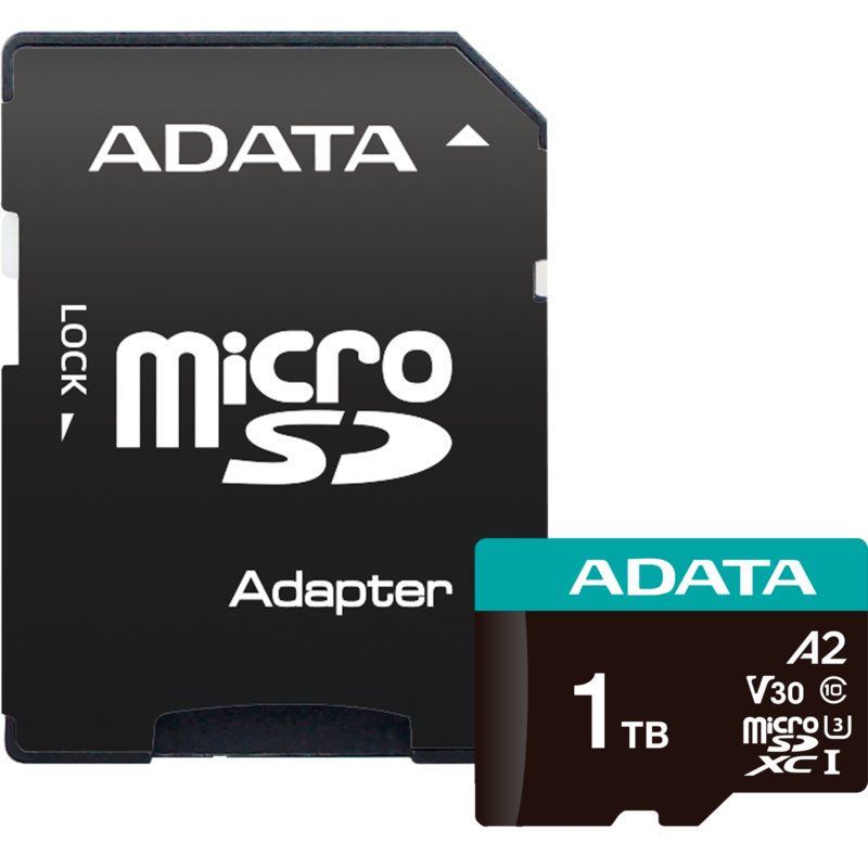 ADATA Premier Pro 1 TB microSDXC Speicherkarte, UHS-I U3, Class 10, V30, A2