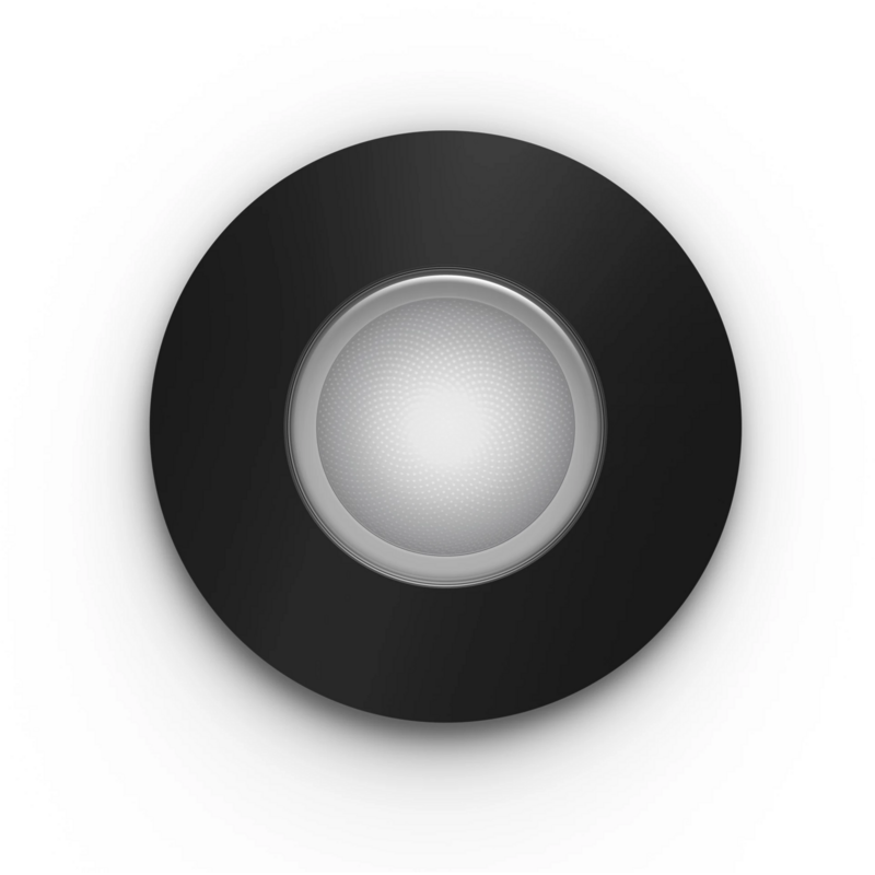 Philips HUE White & Color Ambiance Xamento Einbauspot LED-Leuchte, schwarz, rund