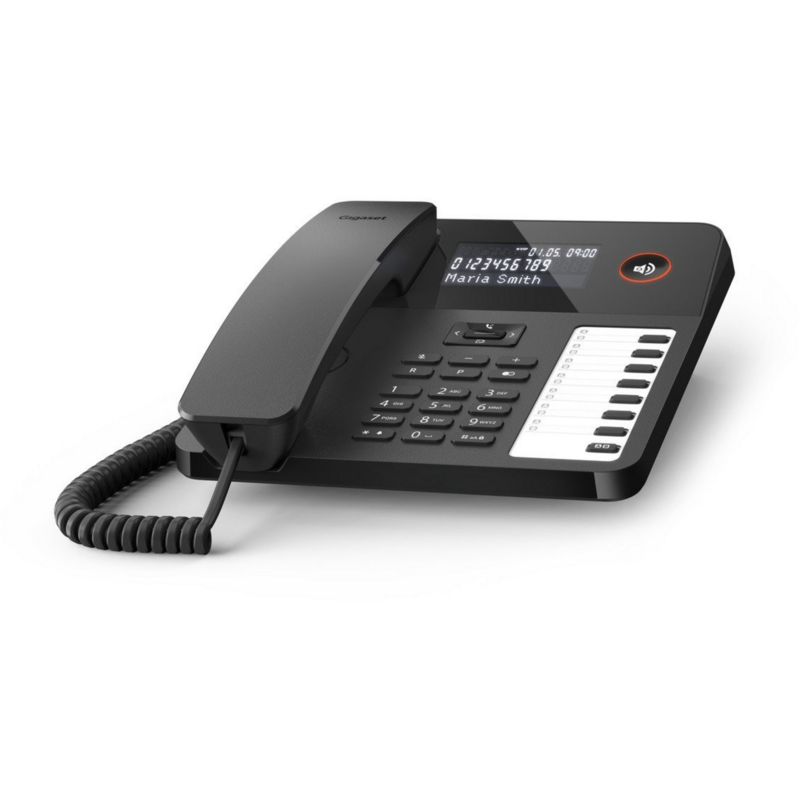 Gigaset DESK 600 analoges Telefon, schwarz