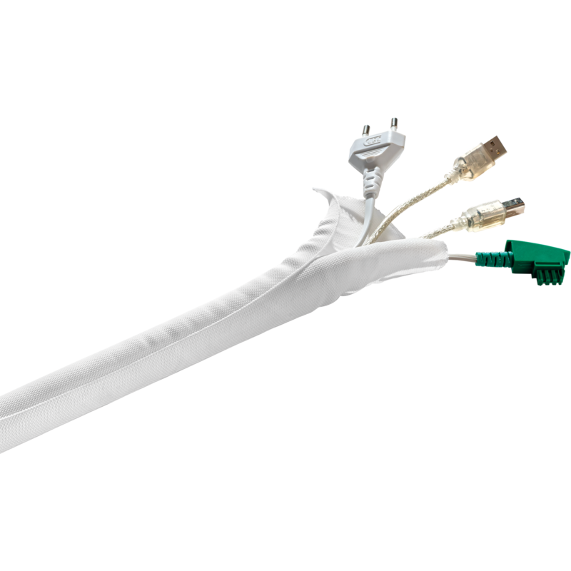 HAGOR KS Self Wrap, Ø 19mm Kabelführung, weiß, 5 Meter