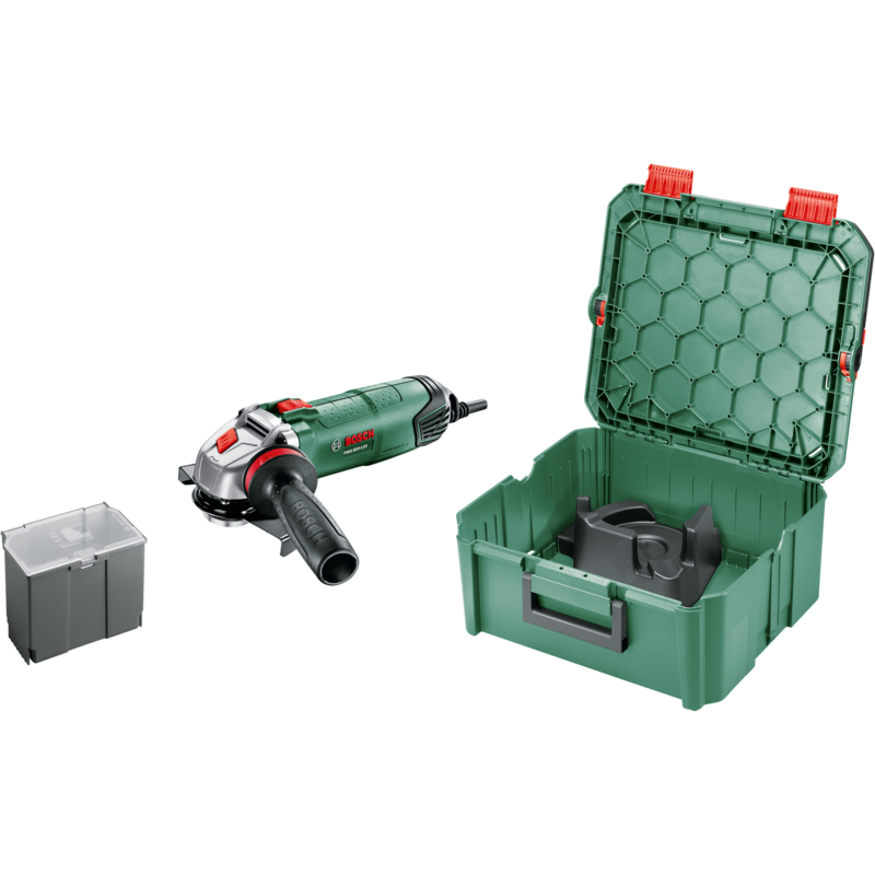 Bosch Heimwerken & Garten Winkelschleifer PWS 850-125 + SystemBox, grün/schwarz