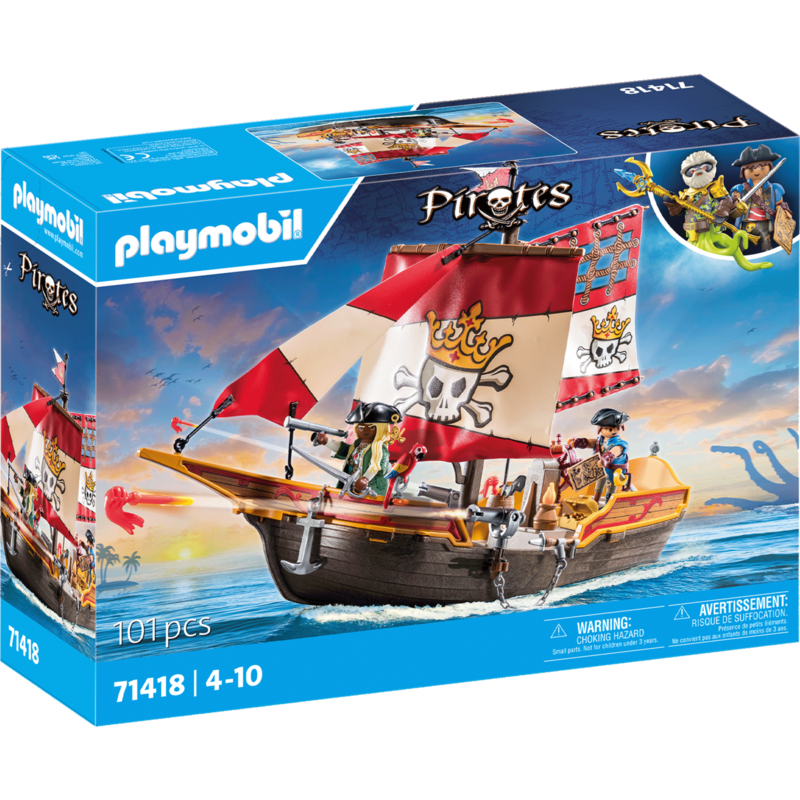 PLAYMOBIL Pirates Kleines Piratenschiff Konstruktionsspielzeug