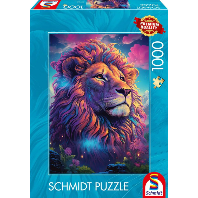 Schmidt Spiele Löwe im Farbenwind Puzzle, 1000 Teile