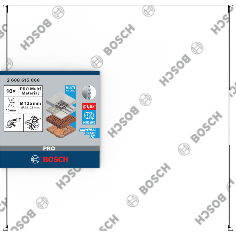 Bosch Professional PRO Multi Material Diamant-Trennscheibe, Ø 125mm, 10 Stück