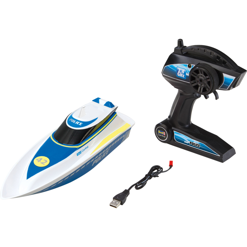 Revell Boat POLICE RC, weiß/blau