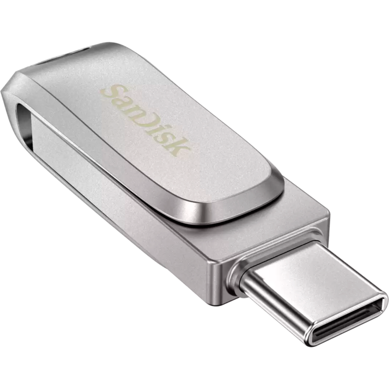 SanDisk Ultra Dual Drive Luxe 512 GB USB-Stick, silber, USB-A 3.2 Gen 1, USB-C