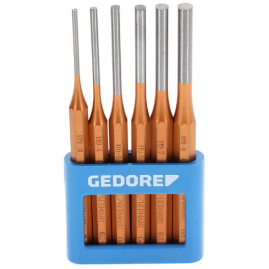 GEDORE Splinttreiber-Satz 116 A, 6-teilig, gelb, im PVC-Halter