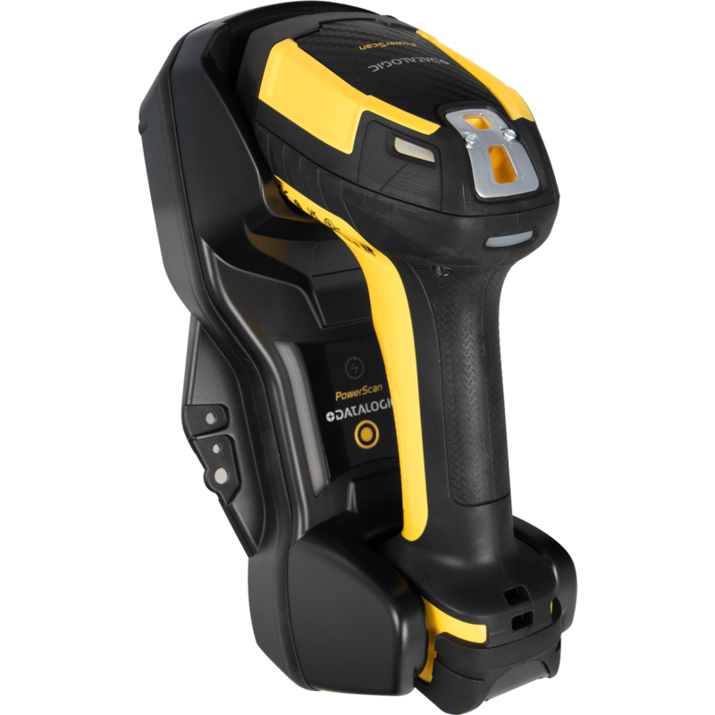 Datalogic PowerScan PM9600-SR Barcode-Scanner, schwarz/gelb, 2D, USB, Kit