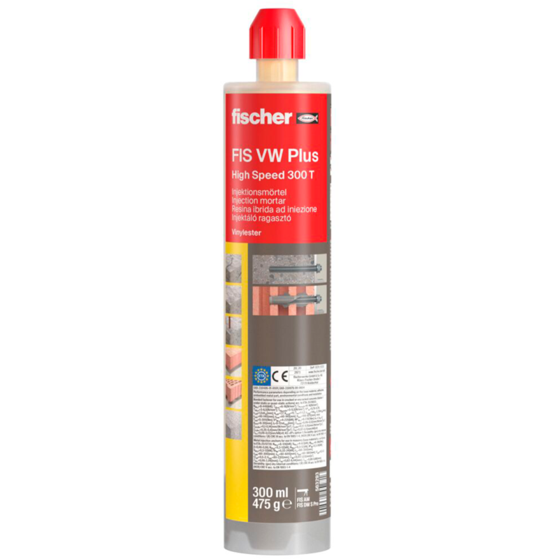 fischer Hochleistungsmörtel FIS VW Plus High Speed 300 T Mörtel, grau, 300ml, 1