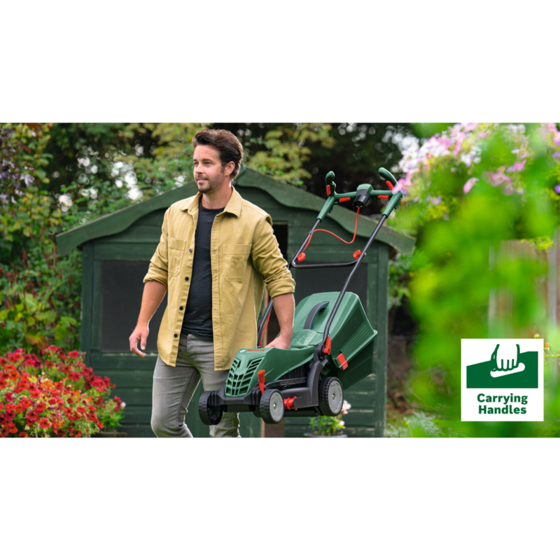 Bosch Heimwerken & Garten Elektro-Rasenmäher UniversalRotak 34-405, grün, 1.300