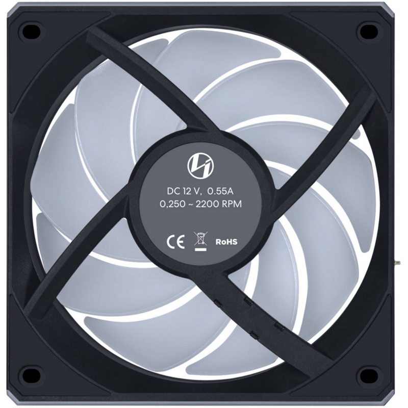 Lian Li UNI FAN CL120 Wireless Gehäuselüfter, schwarz, 3er Pack inkl. Controller
