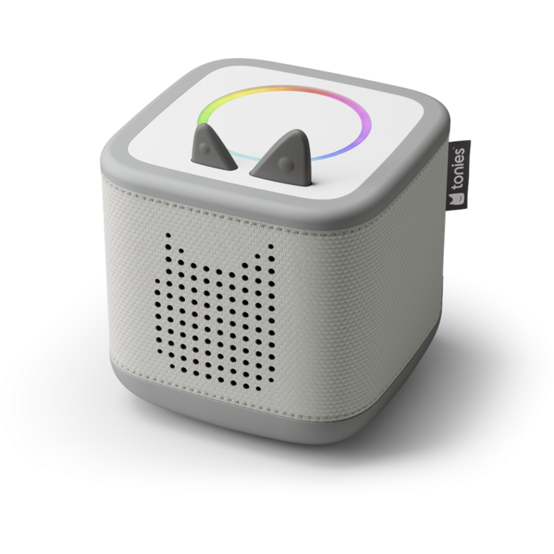 tonies Toniebox 2 Mondgrau Starter Set Kreativ-Tonie Rot Lautsprecher