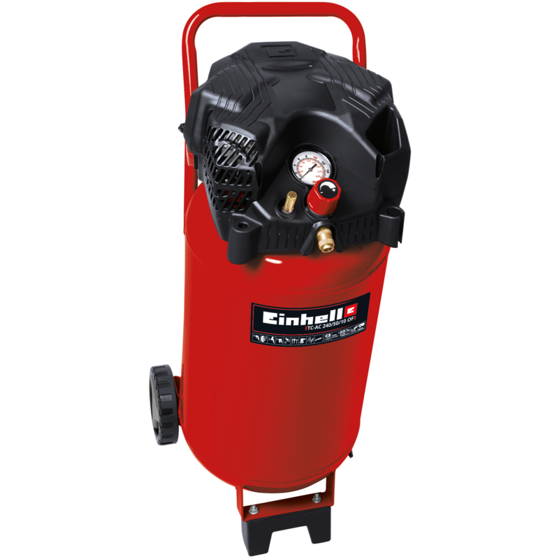 EINHELL Kompressor TC-AC 240/50/10 OF, rot/schwarz, 1.500 Watt