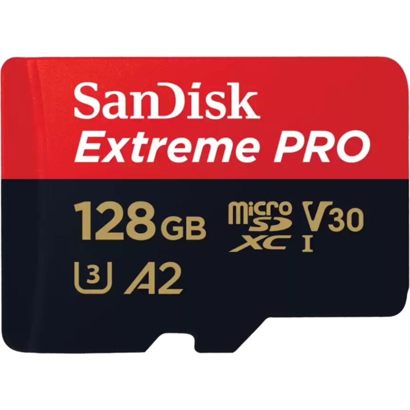 SanDisk Extreme PRO 128 GB microSDXC Speicherkarte, UHS-I U3, Class 10, V30, A2