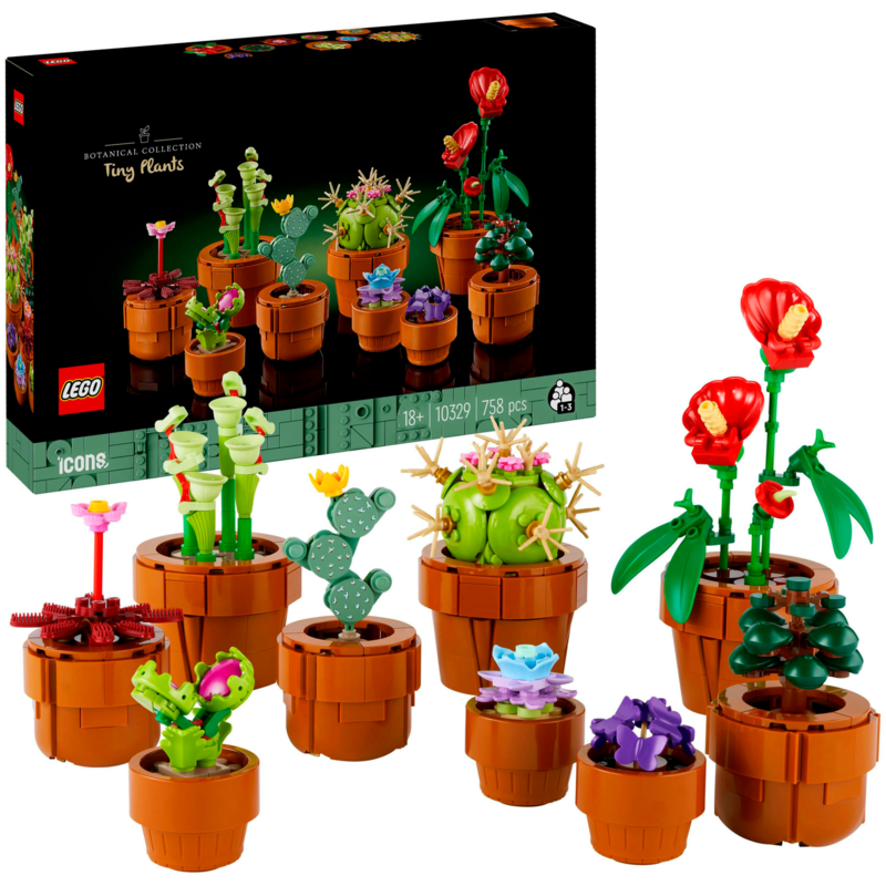 LEGO Icons Mini Pflanzen Konstruktionsspielzeug