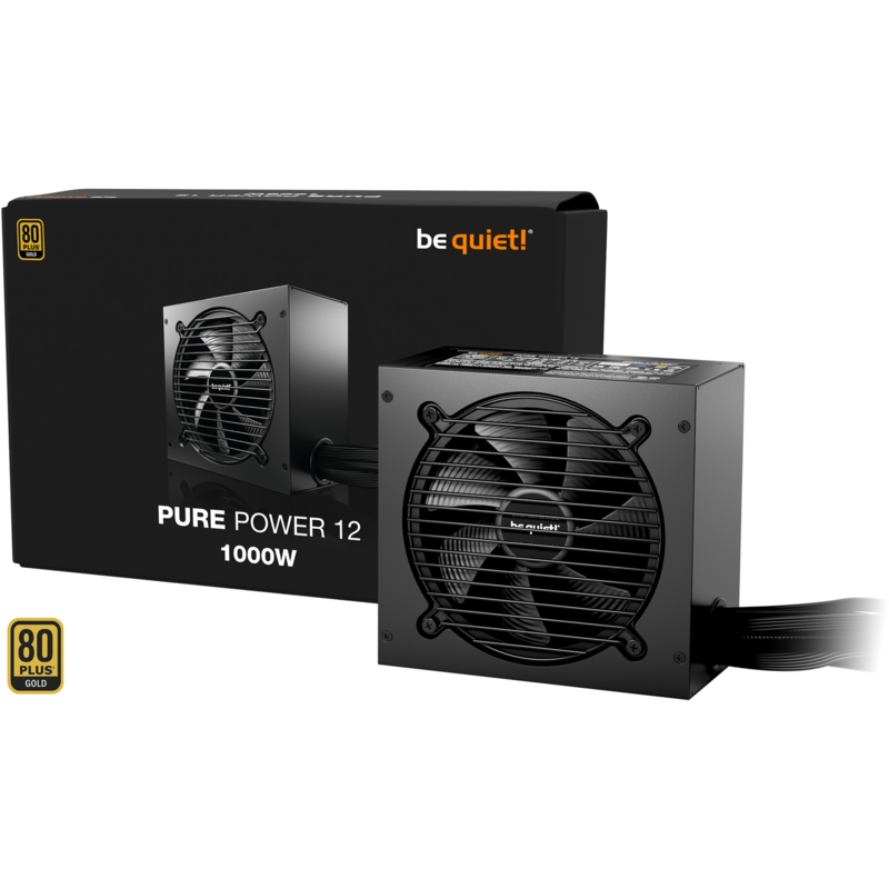 be quiet! Pure Power 12 1000W PC-Netzteil, schwarz, 1x 12-Pin High Power GPU, 3x