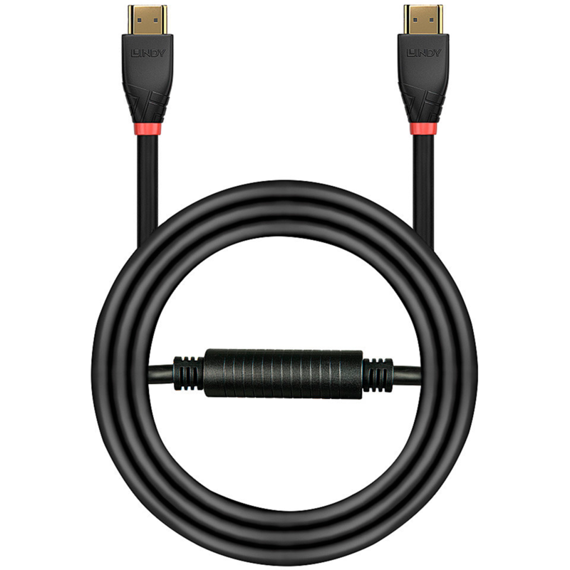 Lindy Aktives HDMI-Kabel 18G, schwarz, 20 Meter