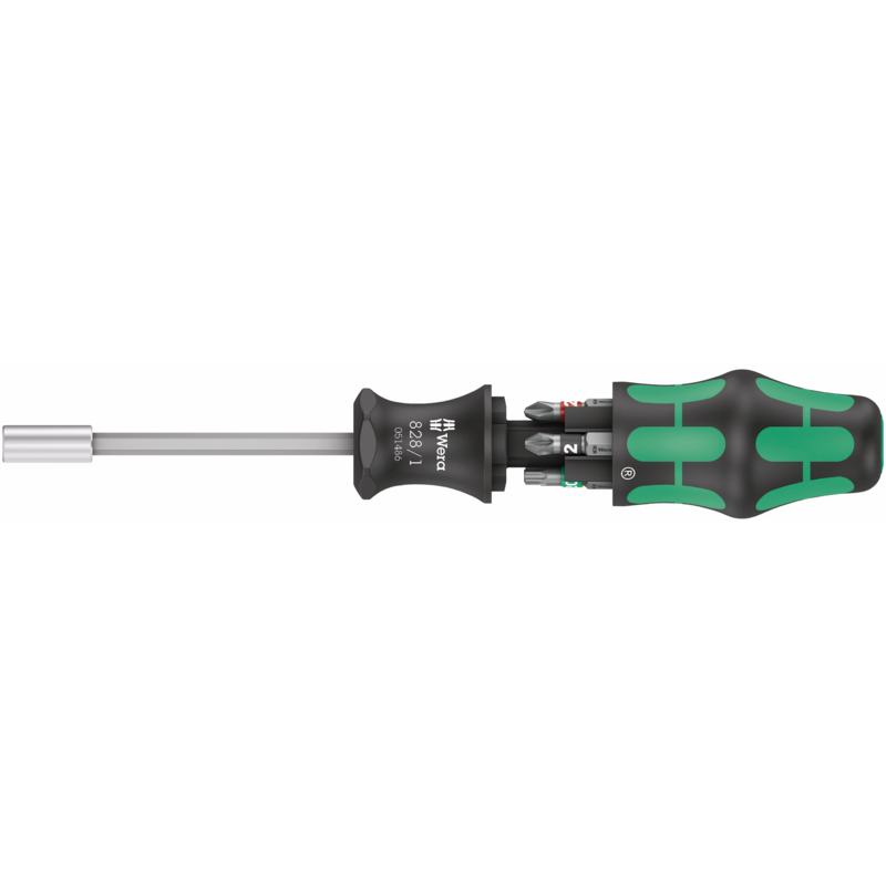 Wera Bit-Satz Kraftform Kompakt 27 Set 1, mit Handhalter, schwarz/grün