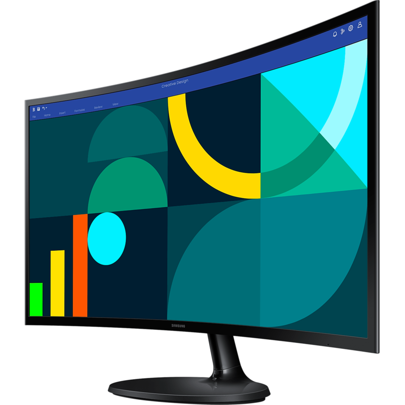 SAMSUNG Essential S3 S24D364GAU LED-Monitor, schwarz, FullHD, VA, Curved, Gebraucht