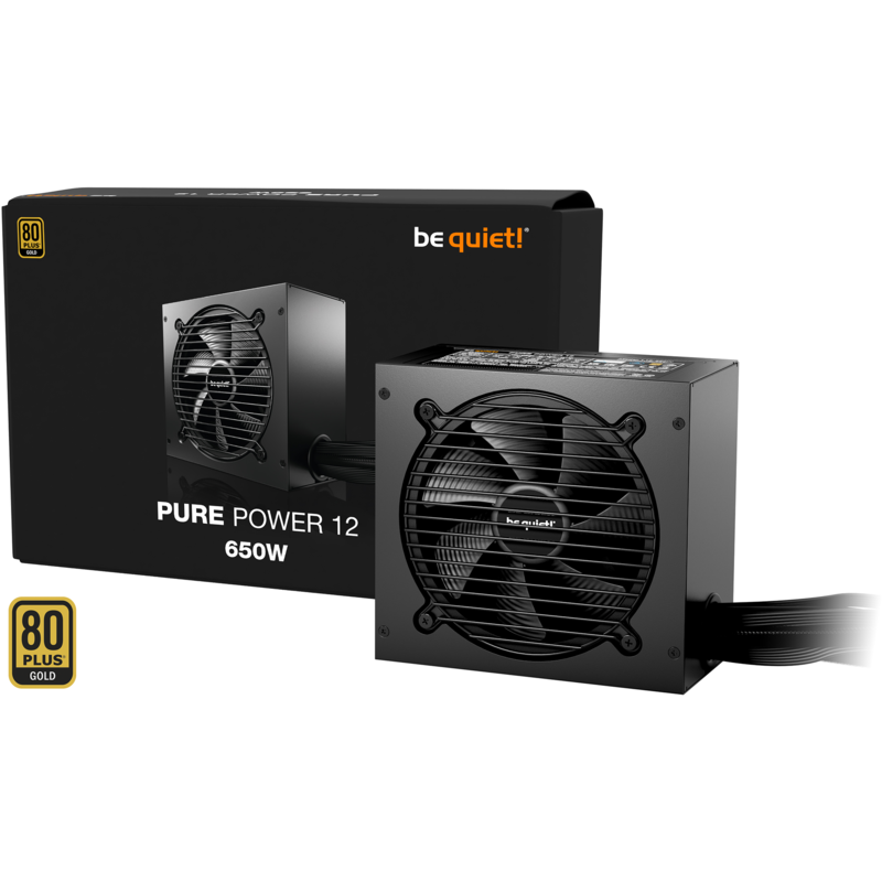 be quiet! Pure Power 12 650W PC-Netzteil, schwarz, 1x 12-Pin High Power GPU, 2x