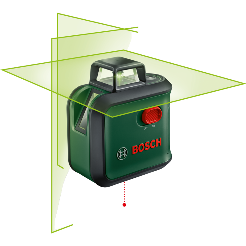 Bosch Heimwerken & Garten Kreuzlinienlaser AdvancedLevel 360 Set, grün/schwarz